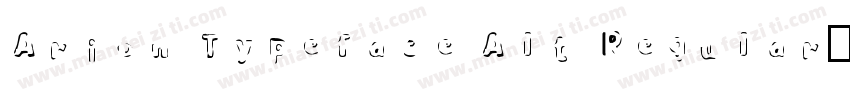 Arion Typeface Alt Regular字体转换